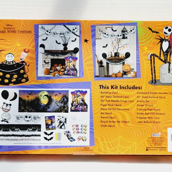 Disney Nightmare Before Christmas Halloween Trunk Or Treat Kit - 200 Pieces - Picture 3 of 3